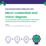 Cover of Discussion_Paper_Micro-Credentials_Micro-Degrees_AI_Campus